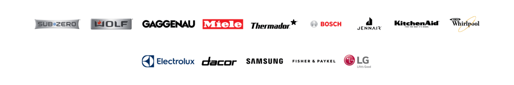 High-end kitchen featuring modern appliances and stylish design.